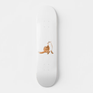 Scratching fox skateboard