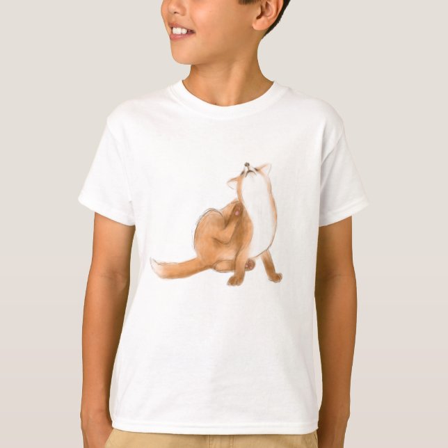 Scratching fox T-Shirt (Front)