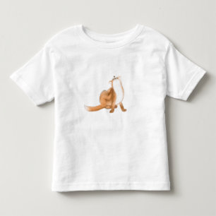 Scratching fox toddler t-shirt