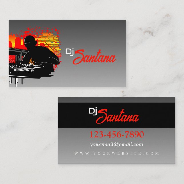 Scratching Hits Business Card (Front/Back)