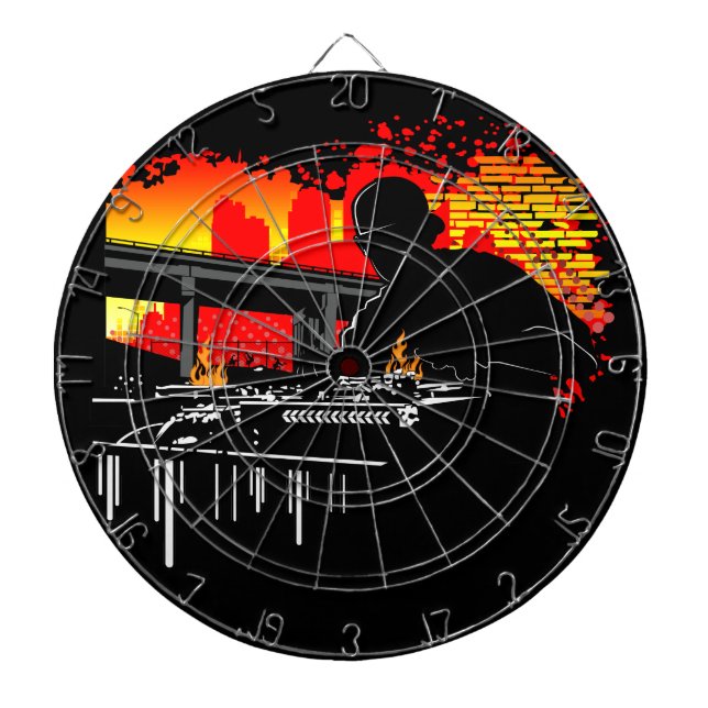 Scratching Hits  Dartboard (Front)