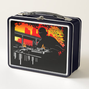 Scratching Hits Metal Lunch Box