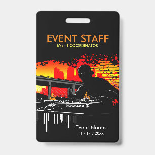 Scratching Hits Staff Event Coordinator Badge