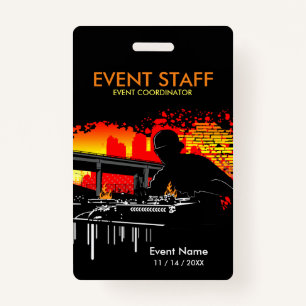 Scratching Hits Staff Event Coordinator Badge