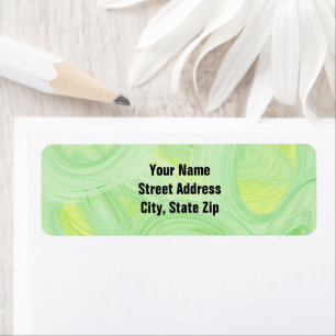 Scratchy Abstract Green Spirals Personalized