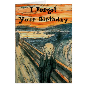 ScreaI Forgot Your Birthday, m, ajoutez votre text