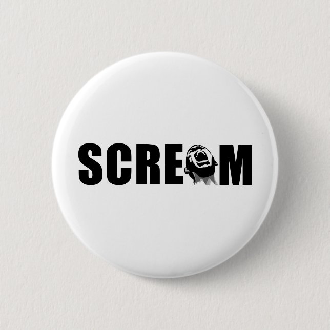 Scream 2 Inch Round Button (Front)