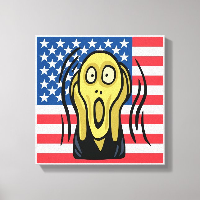 Scream American Canvas Print (Front)