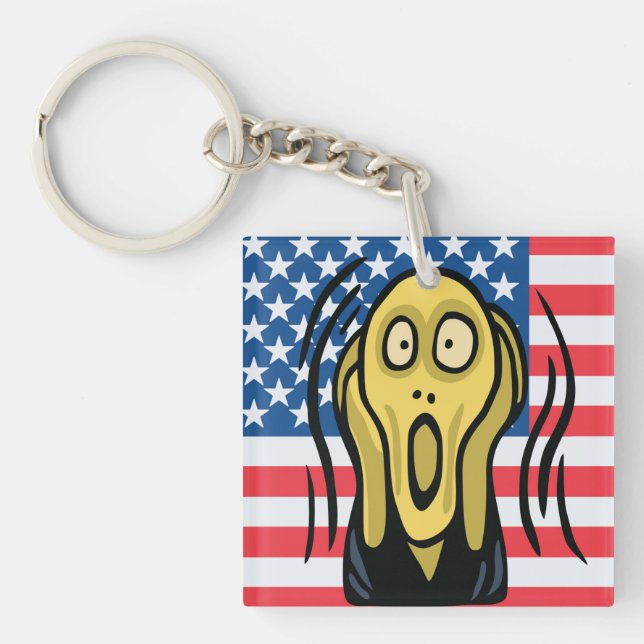 Scream American Keychain (Front)