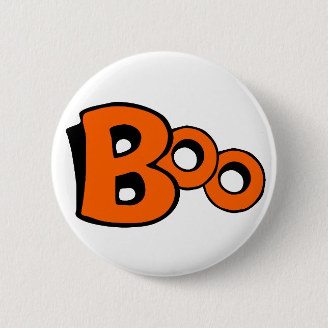 Scream Boo 2 Inch Round Button (Front)