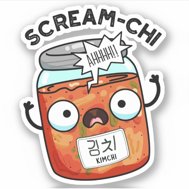 Scream-chi Funny Kimchi Puns (Front)