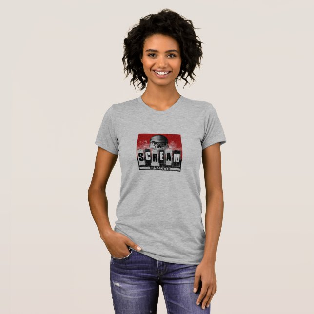 Scream Factory T-Shirt (Heather Grey) (Front Full)