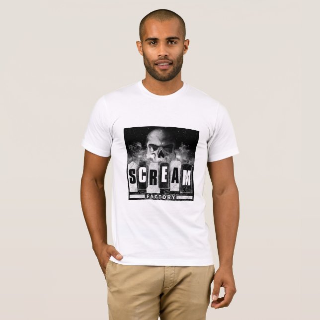 Scream Factory T-Shirt (White) (Front Full)