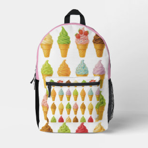 Scream for Ice Cream  Printed Backpack