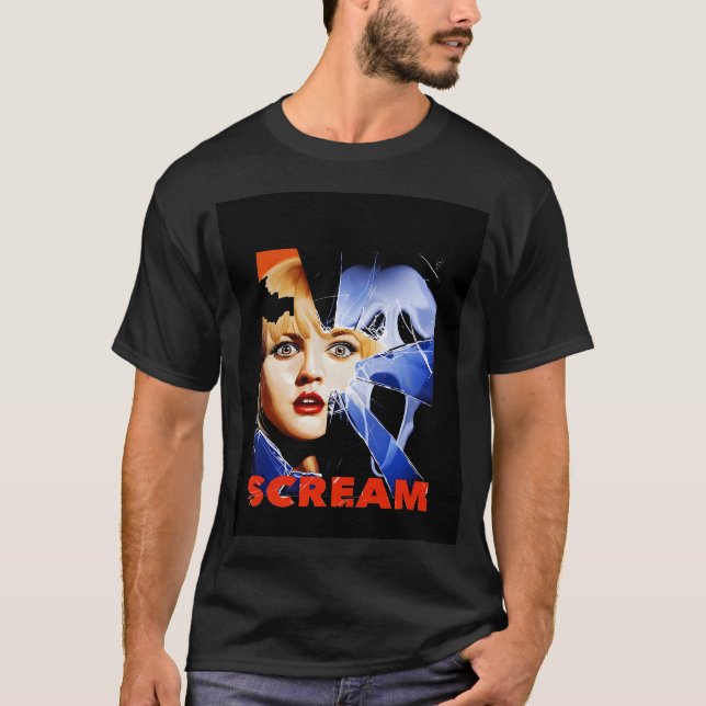 Scream Ghost Face Crack T-Shirt (Front)