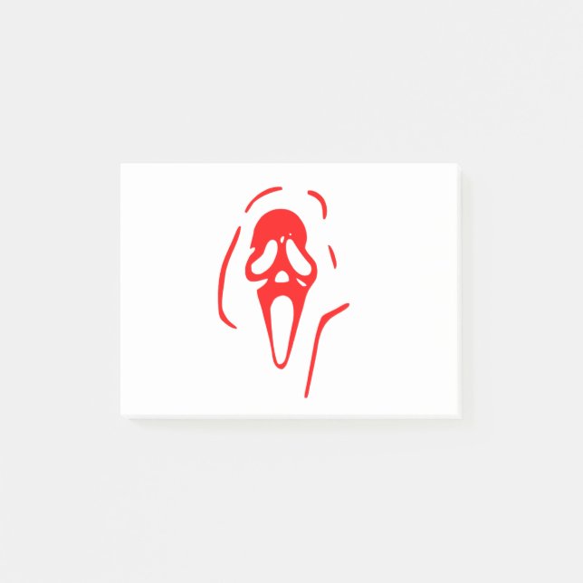Scream Ghost Face Post-it Notes (Front)