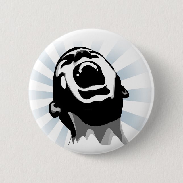 Scream halo 2 inch round button (Front)