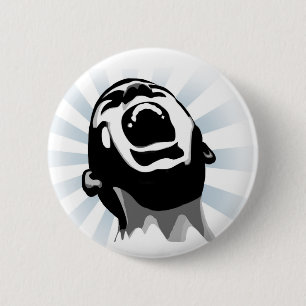 Scream halo 2 inch round button