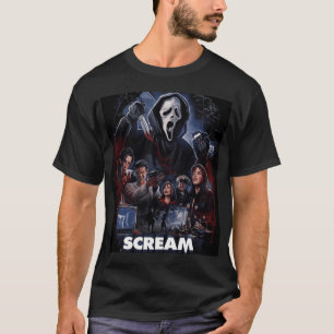 Scream horror movie artwork poster friends vintage T-Shirt