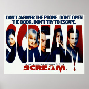 Scream Horror Movie Original  Poster