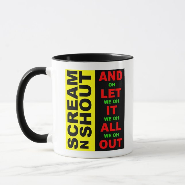 Scream N Shout Mug (Left)