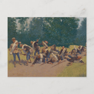 Scream of Shrapnel at San Juan Hill Postcard