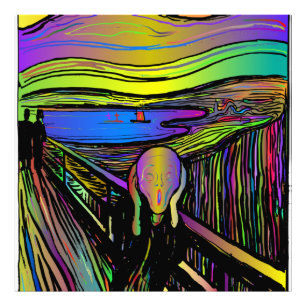 Scream Painting Family Lake People Nature Photo Print