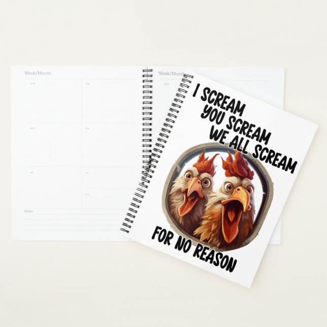 Scream Planner Notebook (Devant avec enveloppe)