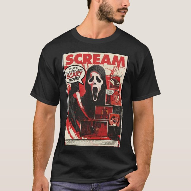 Scream Scary Movie Classic T-Shirt (Front)