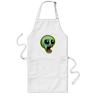 Screaming Alien Long Apron
