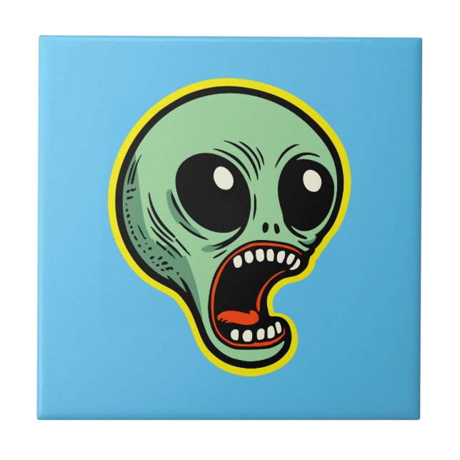 Screaming Alien Tile (Front)