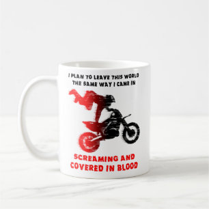 Screaming Blood Dirt Bike Motocross Mug