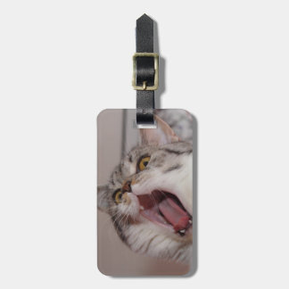 Screaming British Shorthair Luggage Tag