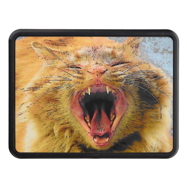 Screaming Cat Trailer Hitch Cover (Front)