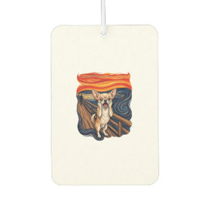 Screaming Chihuahua Dog Scream Bridge_1 Air Freshener