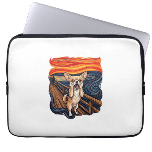 Screaming Chihuahua Dog Scream Bridge_1 Laptop Sleeve