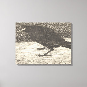 Screaming Crow (by Jan Mankes) Canvas Print
