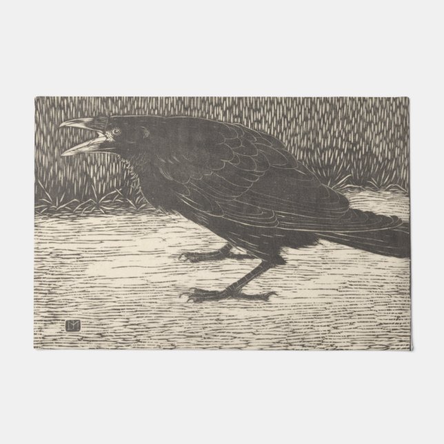 Screaming Crow (by Jan Mankes) Doormat (Front)
