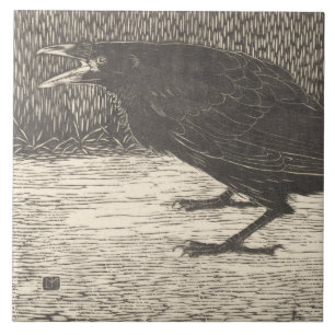 Screaming Crow (by Jan Mankes) Tile