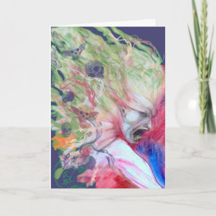 Screaming demon card