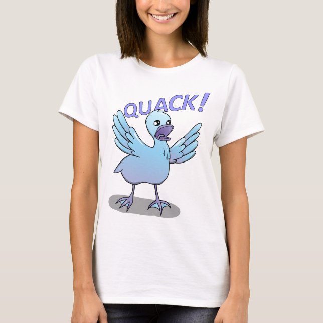 Screaming Duck Doodle Noodle Designs T-Shirt (Front)