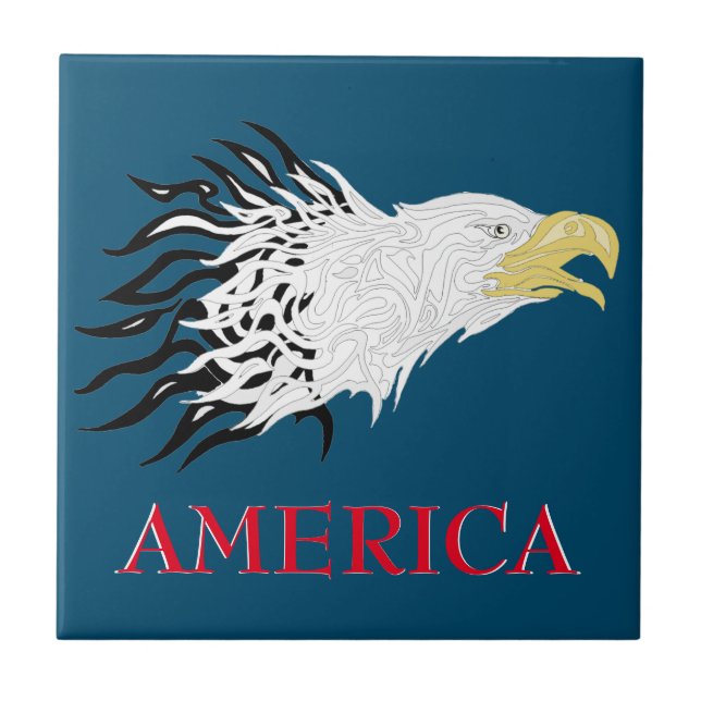 Screaming Eagle America  Tile (Front)
