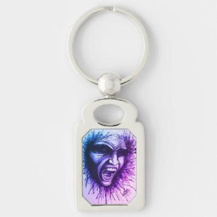 Screaming Face Keychain