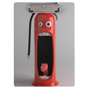 Screaming Fire Extinguisher Clipboard