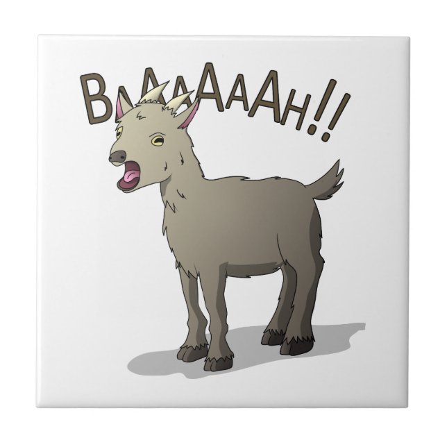 Screaming Goat Doodle Noodle Designs Tile (Front)