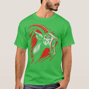 screaming goat vector mascot illustration T-Shirt