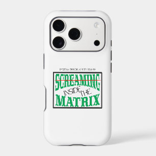 Screaming Inside Glitch Art Cyberpunk Typography