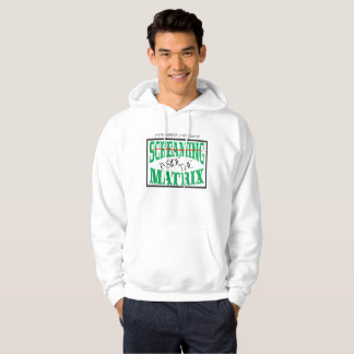 Screaming Inside Glitch Art Cyberpunk Typography Hoodie