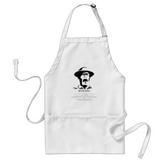 screaming man with definition standard apron