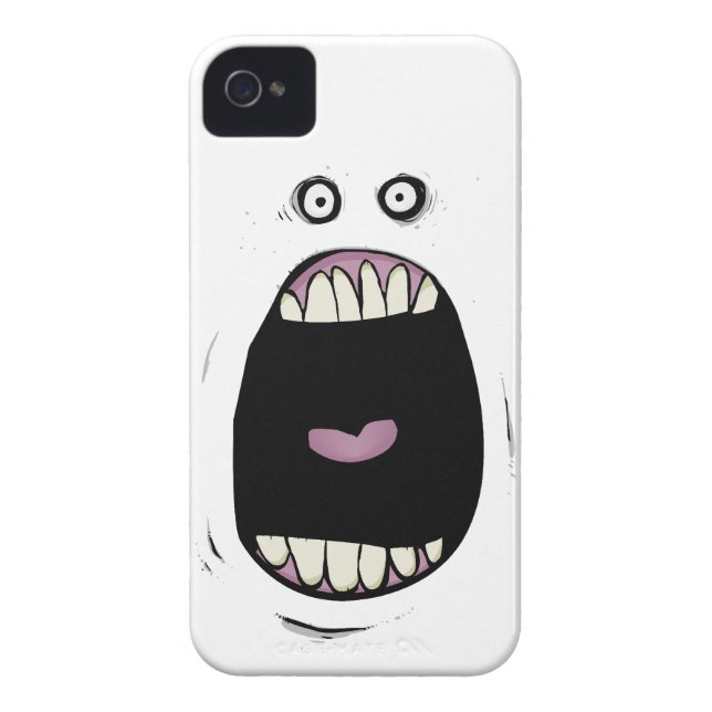 Screaming Monster iPhone 4 Case (Back)